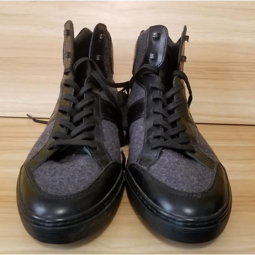 Tod's Leather/Mesh High Top Driving Boots